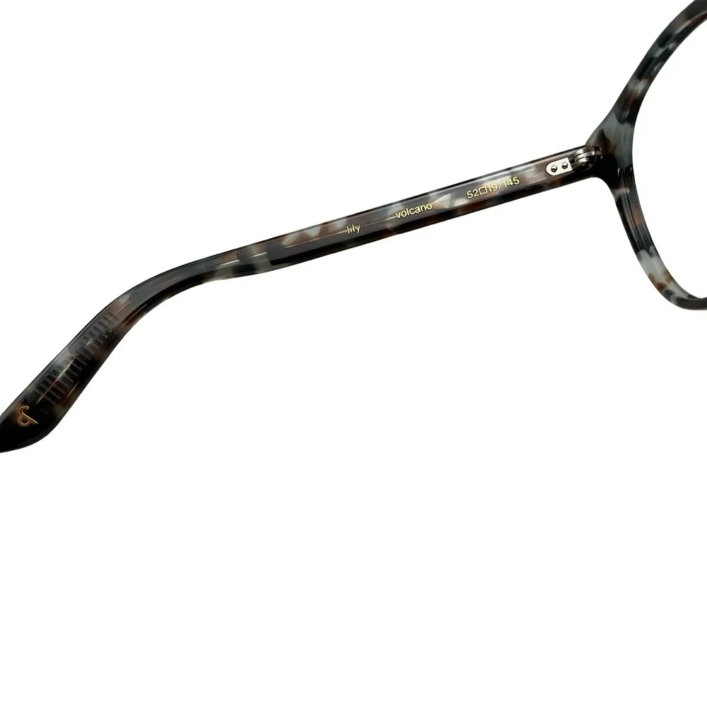 Ace & Tate Lily Volcano Tortoise Eyeglasses 52-19-145 Round Acetate Frames